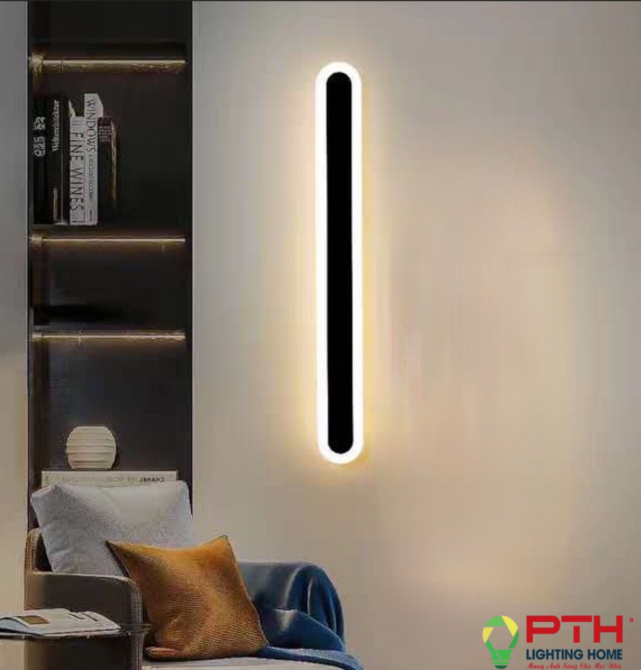 gt-369-21-den-1 Đèn tường hiện đại dài GT - 369 - 21/đen