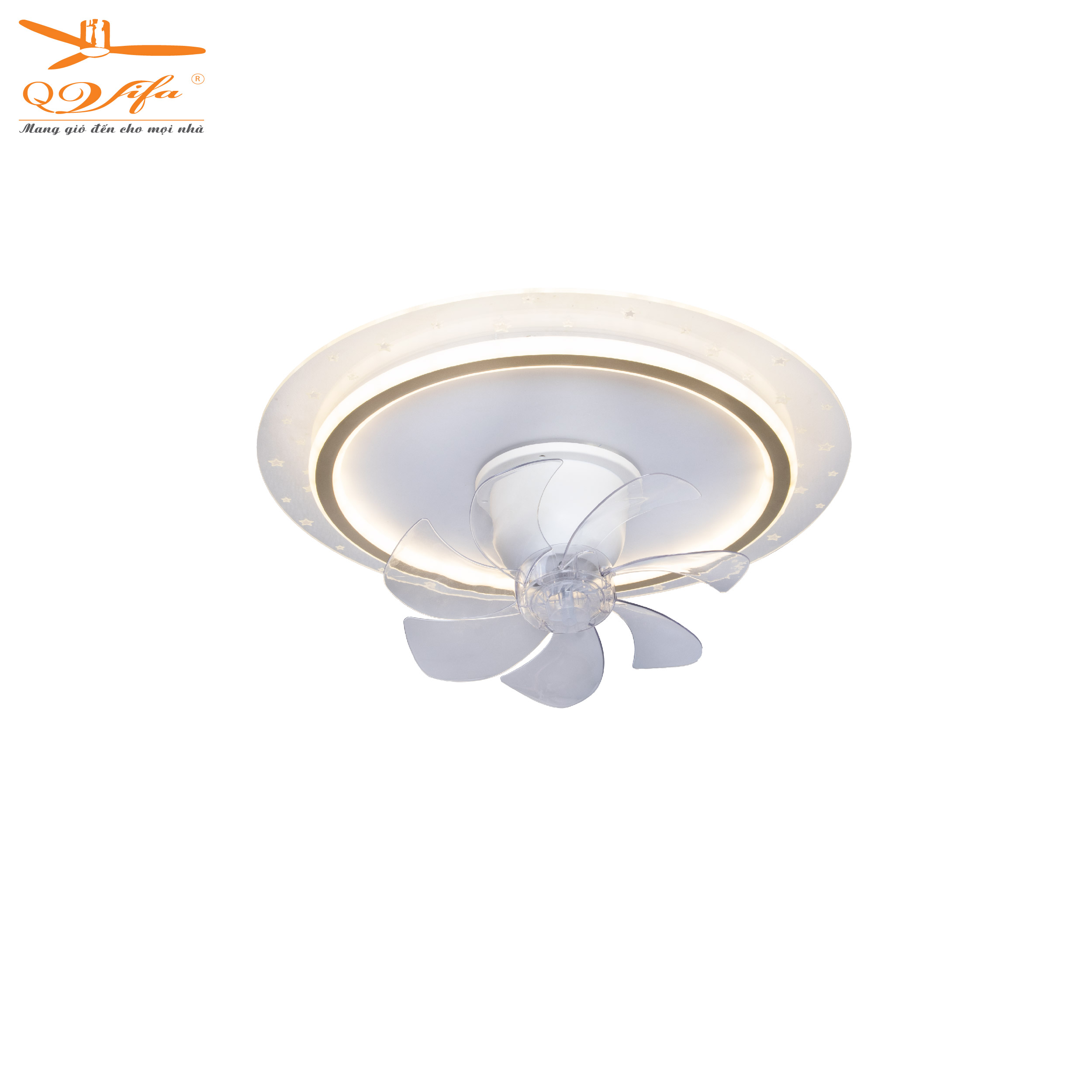 mo-9087-a-1 Đèn Ốp Trần Tròn Có Quạt