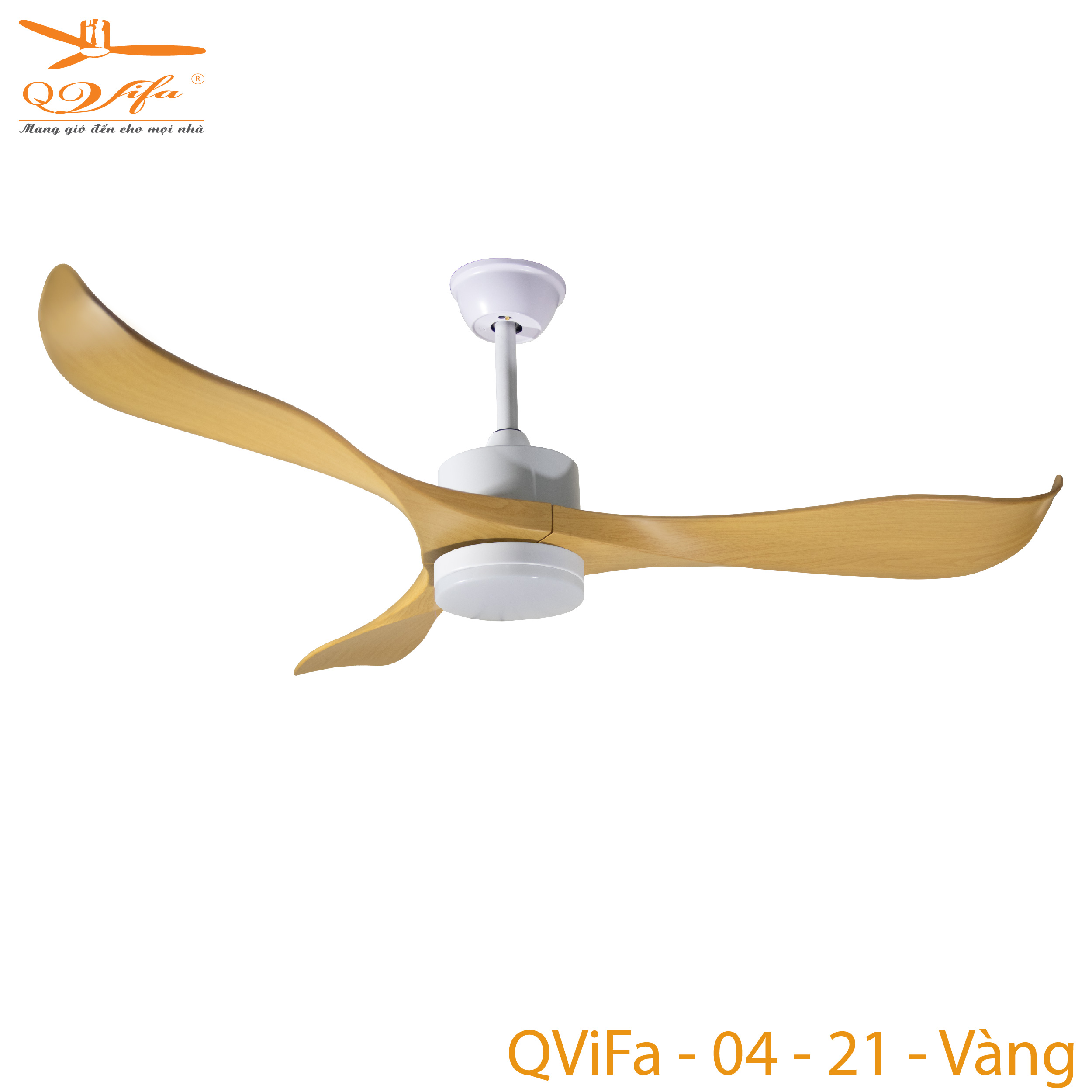 qvifa-04-21-vang-01-1 Quạt Trần 3 Cánh Có Đèn