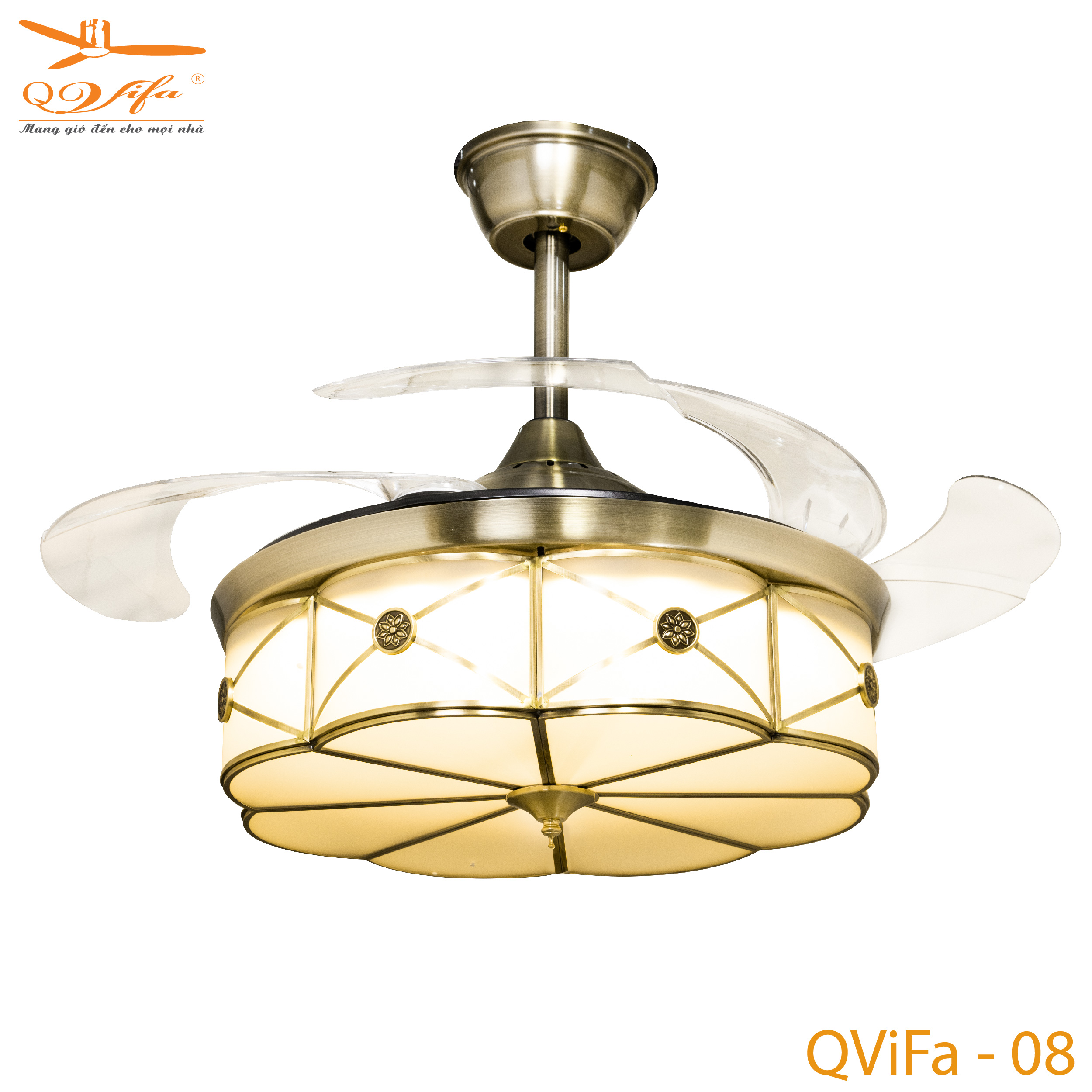 qvifa-08-b-01-1 Quạt Trần Bung Cánh Cổ Điển
