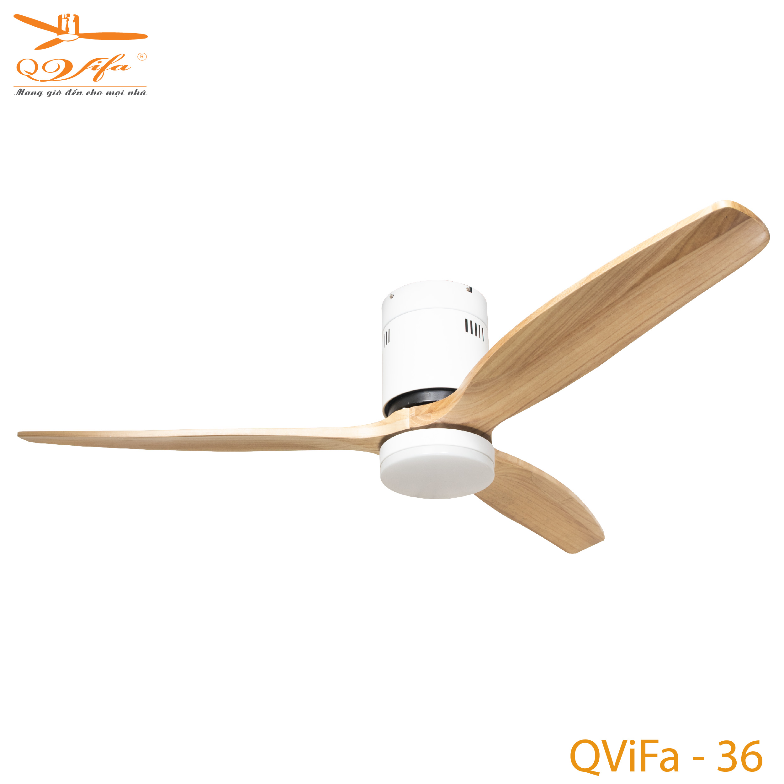 qvifa-36-b-01-1 Quạt trần chung cư cánh gỗ