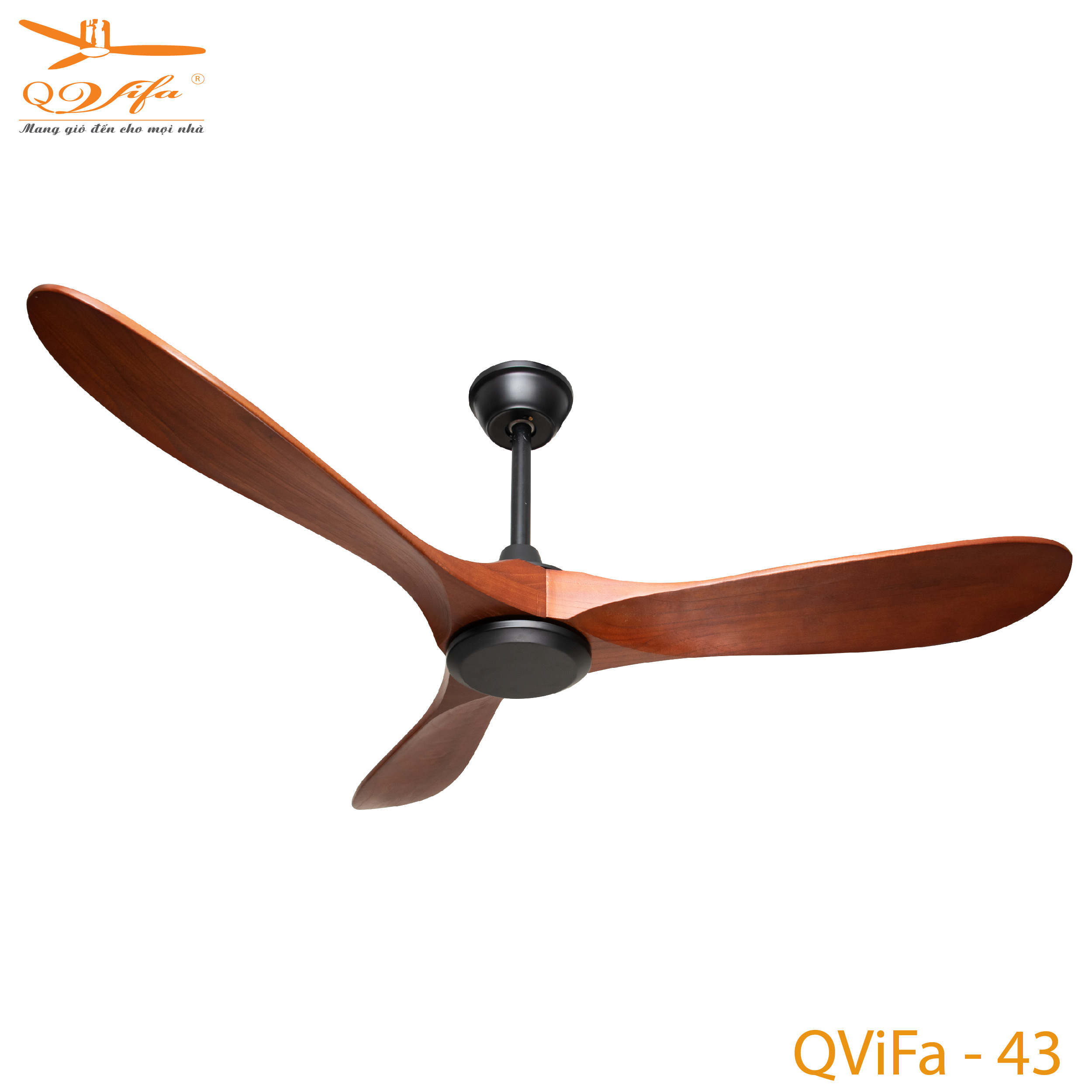 qvifa-43-b-01-1 Quạt trần cánh gỗ cao cấp