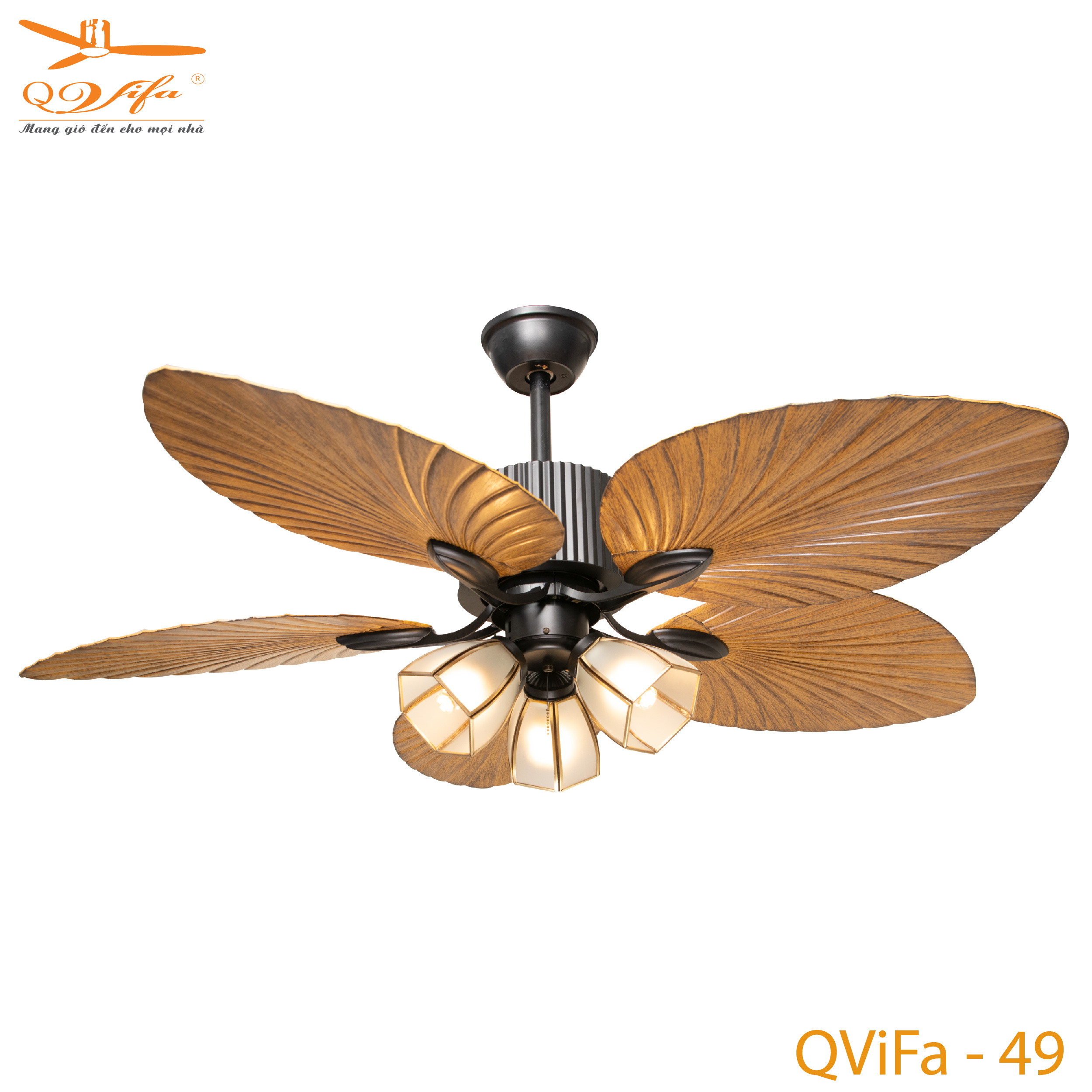 qvifa-49-01-1 Quạt trần trang trí cánh lá