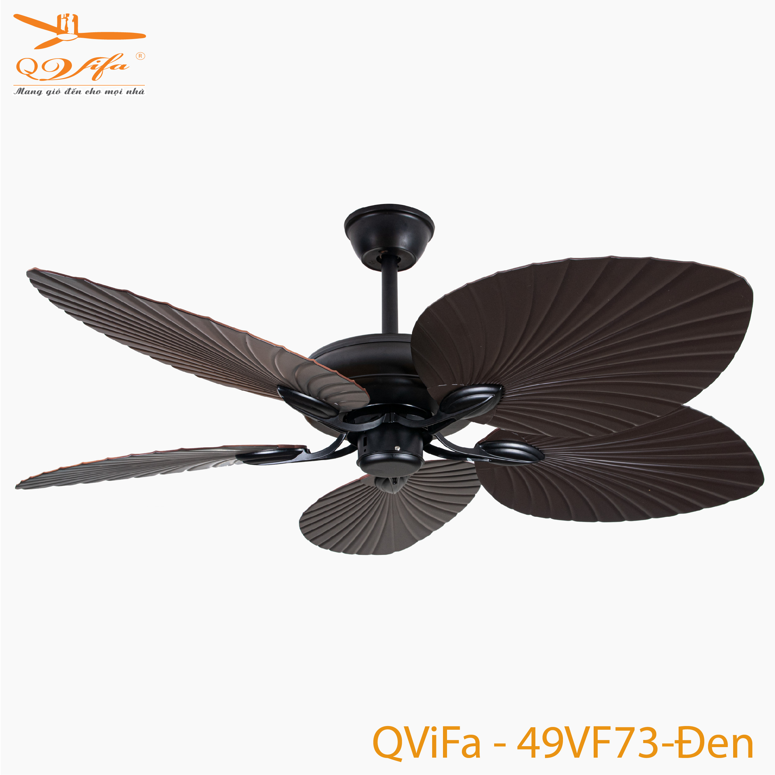 qvifa-49vf73-den-a-01-1 Quạt trần cánh lá đen