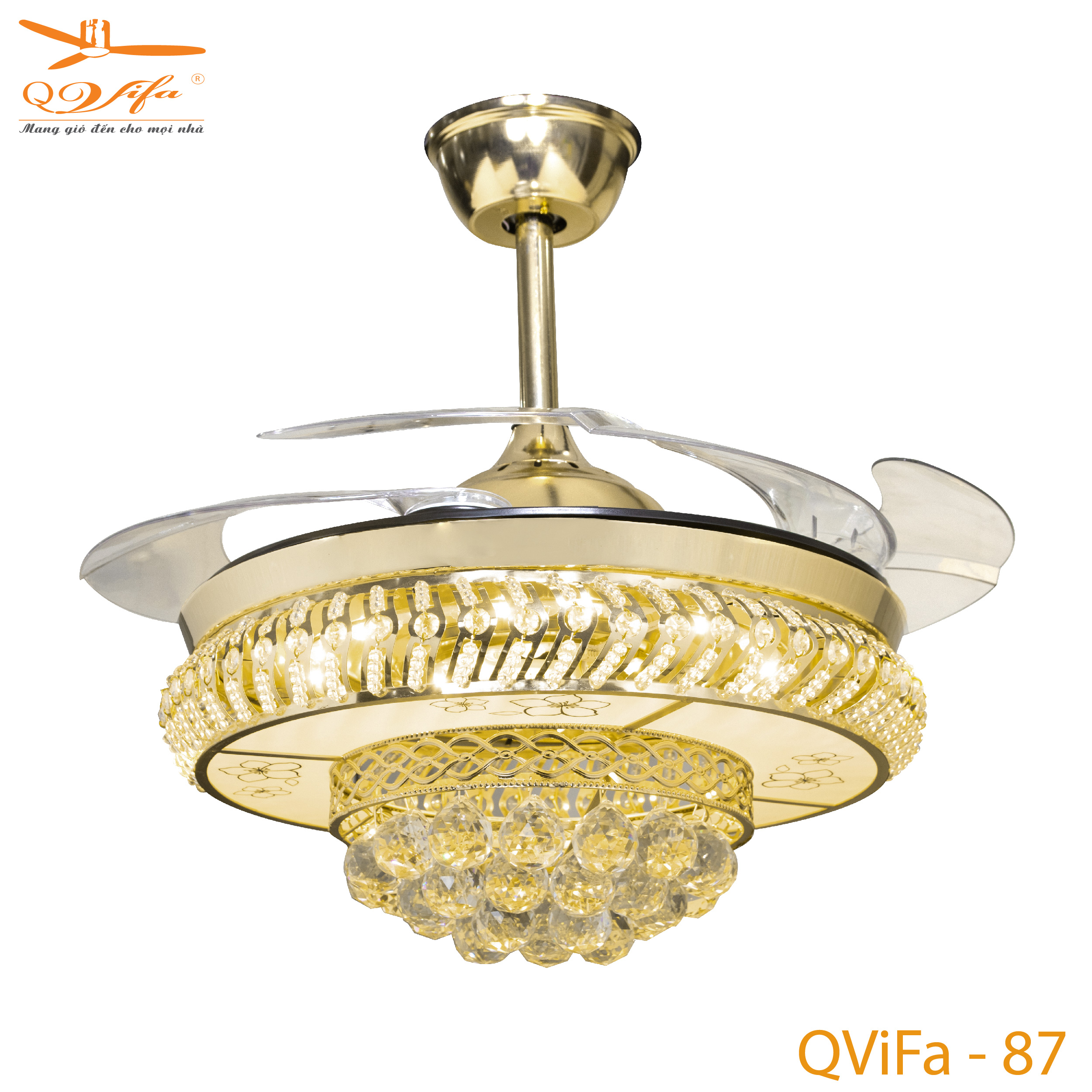 qvifa-87-01-1 Quạt trần cánh cụp xòe
