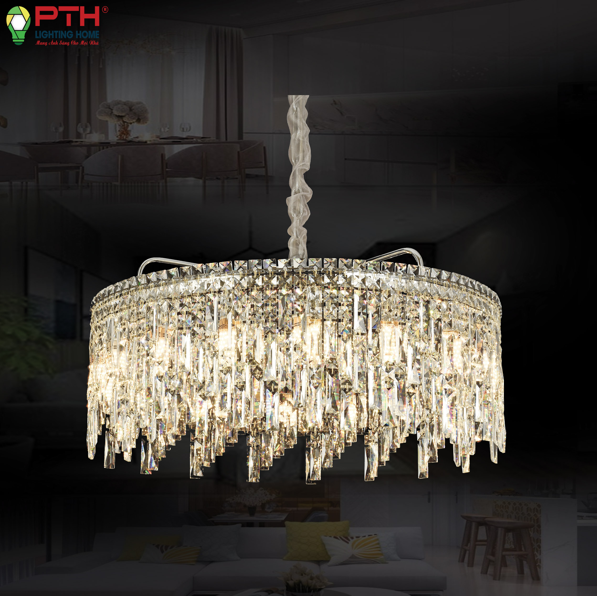 th-8501-2-1 Đèn thả pha lê cao cấp
