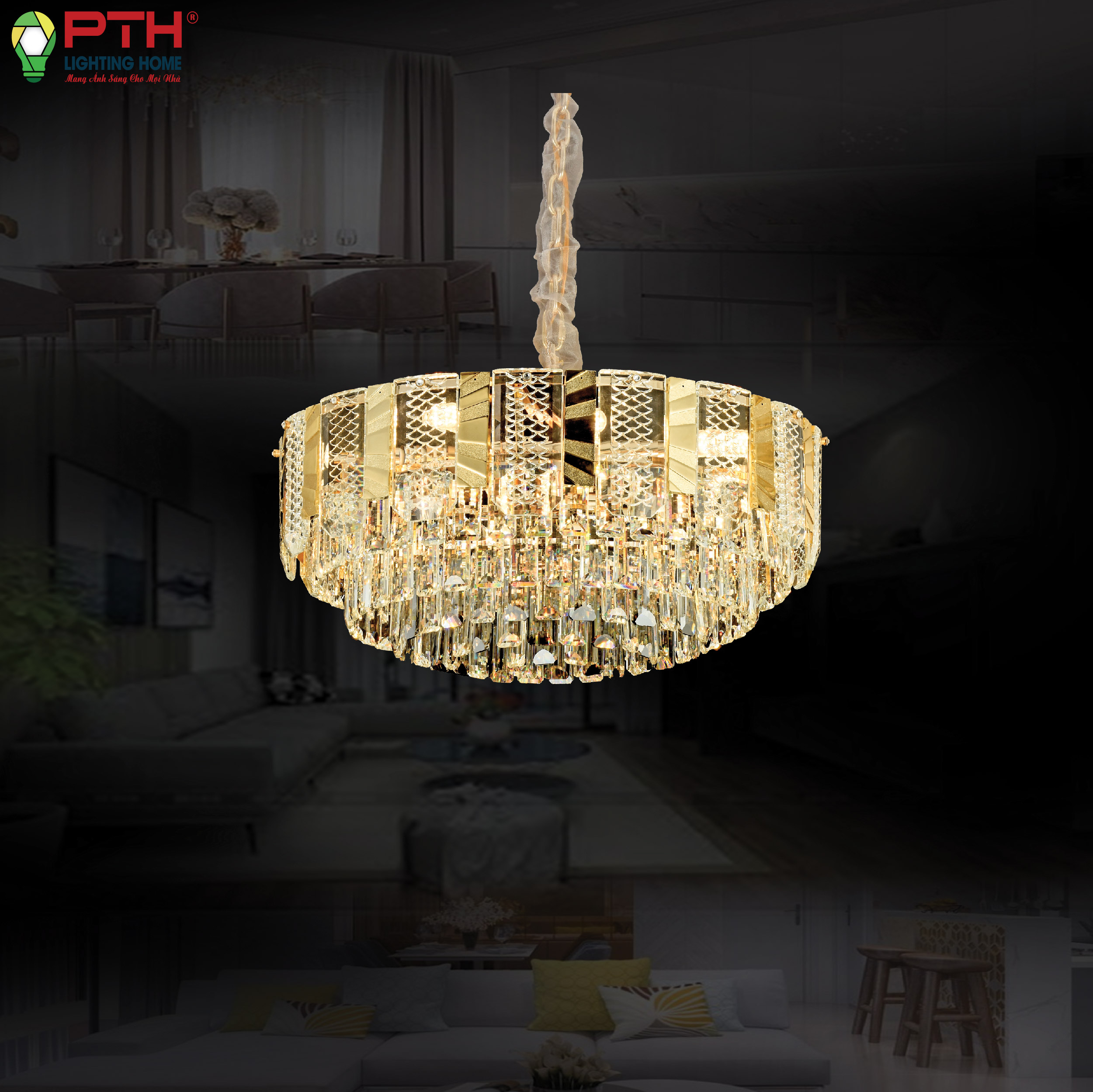 th-8511-2-1 Đèn thả trần cao cấp
