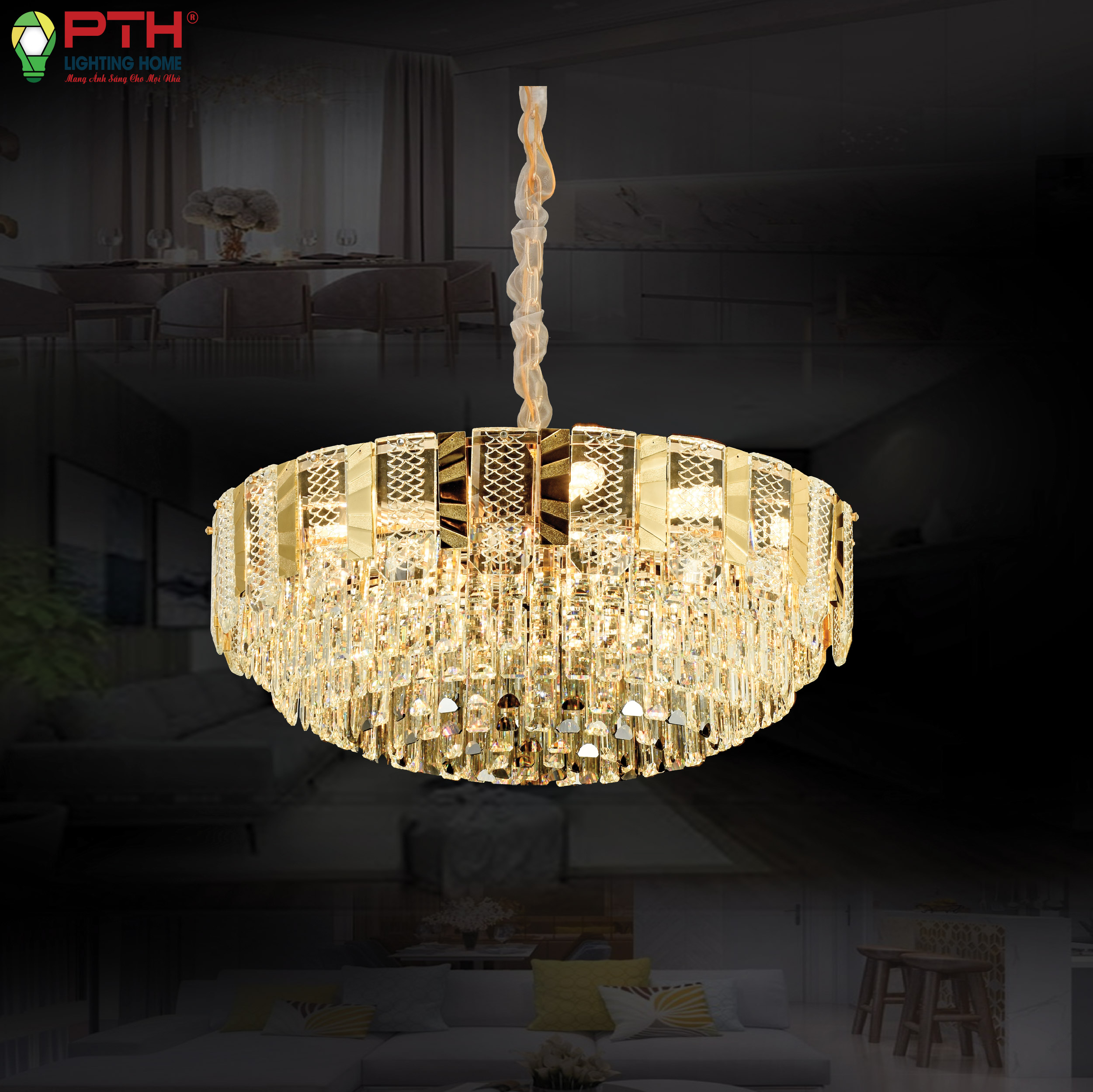 th-8512-2-1 Đèn thả trần cao cấp
