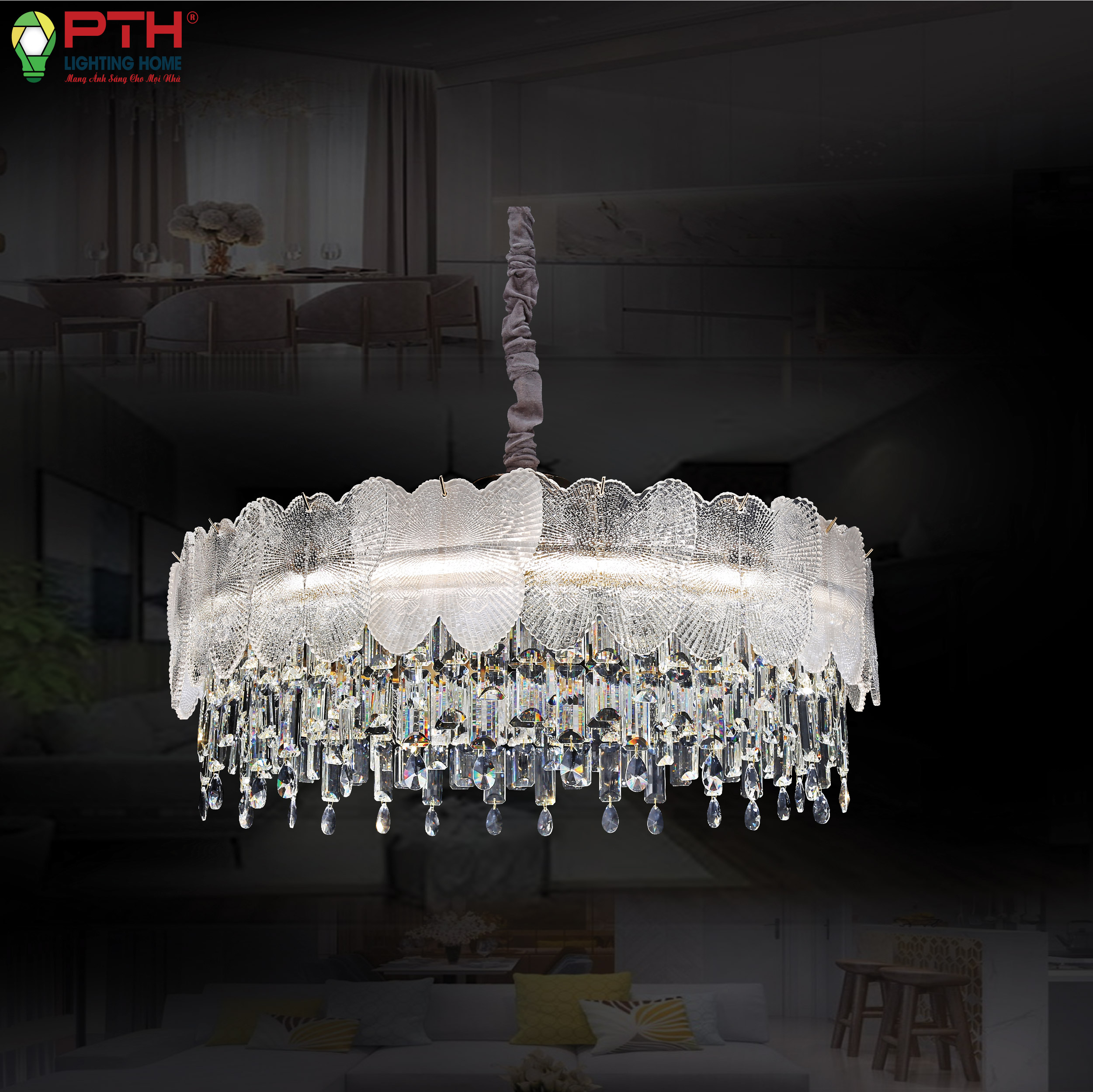 th-8521-3-1 Đèn thả trần phòng ngủ