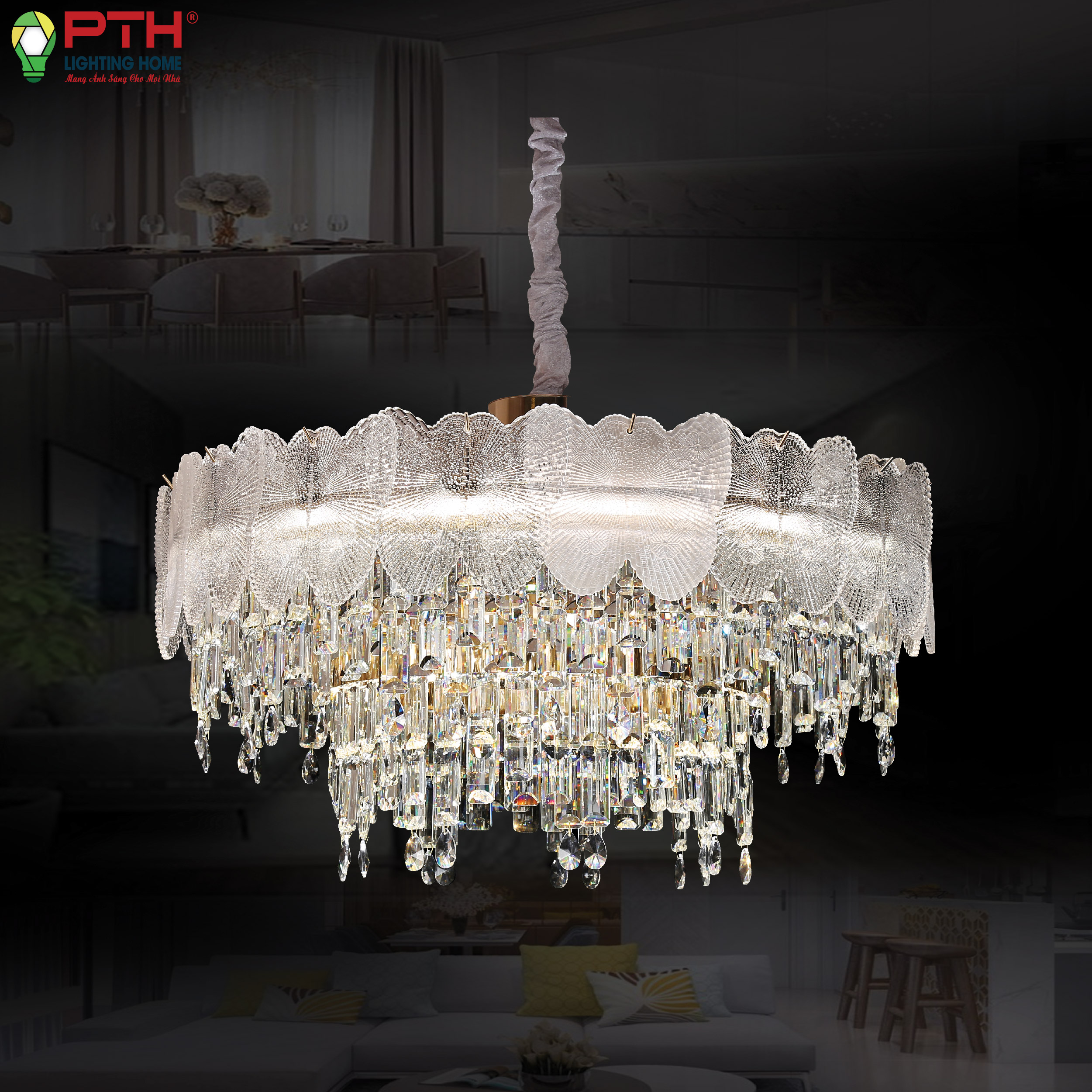 Đèn thả trần giọt nước