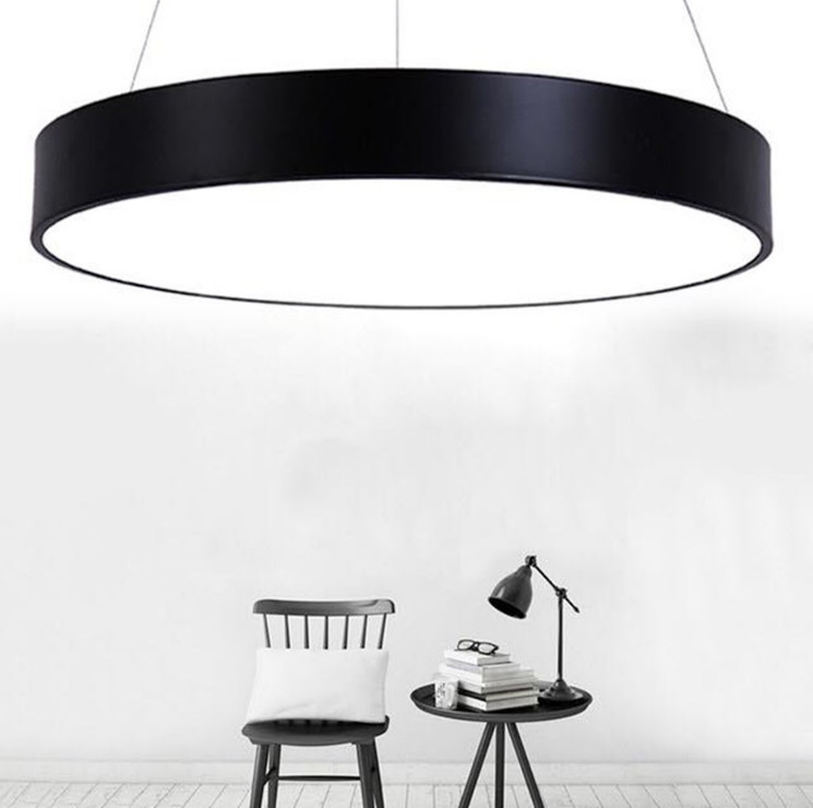 thcn-213a-1 Đèn thả hình tròn kín THCN 213A - 18/đen