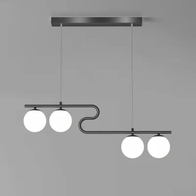 thcn-233-21-1 Đèn thả uốn lượn 4 chao THCN 233 - 21