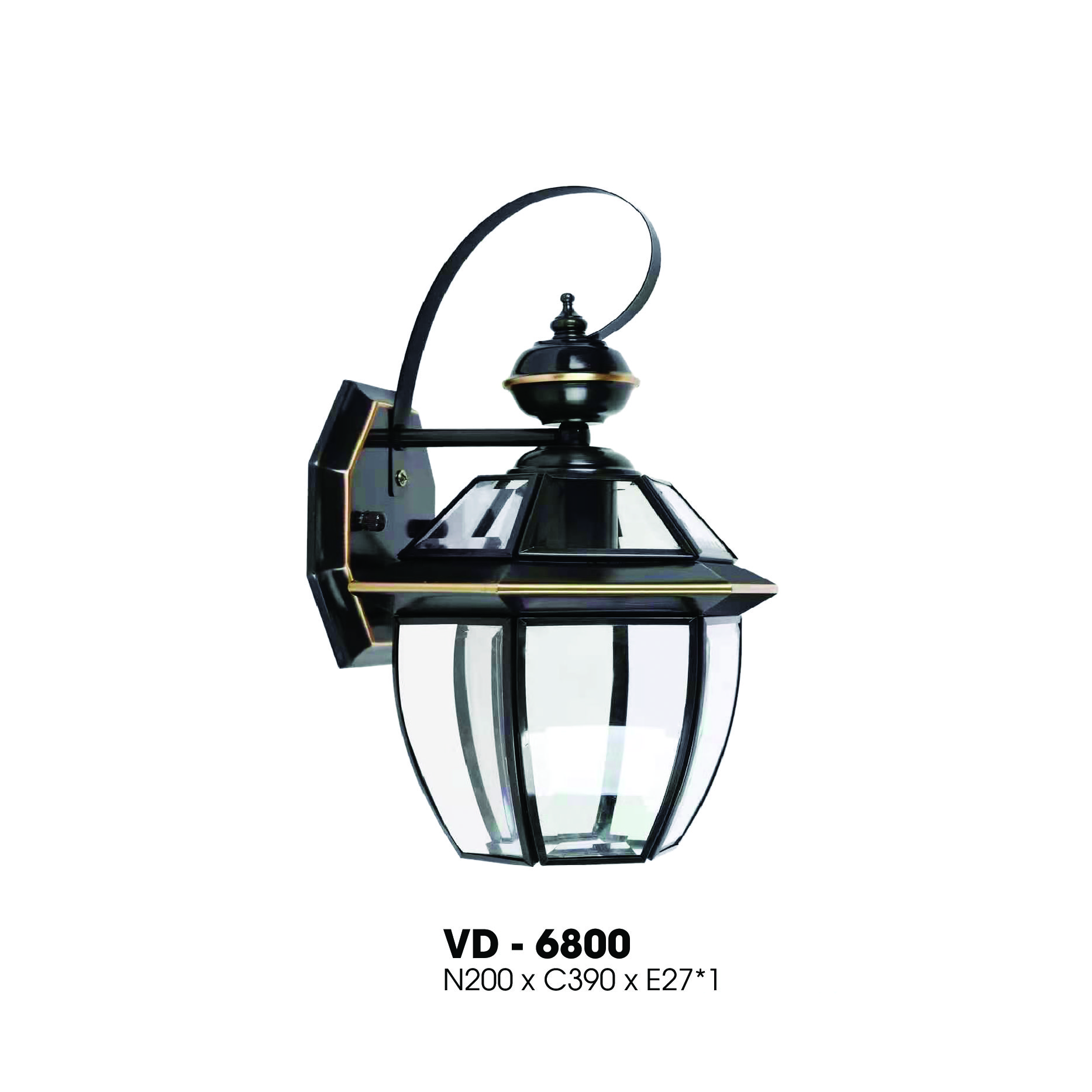 vd-6800-a-1-1 Đèn Tường Đồng Cổ Điển - VD - 6800