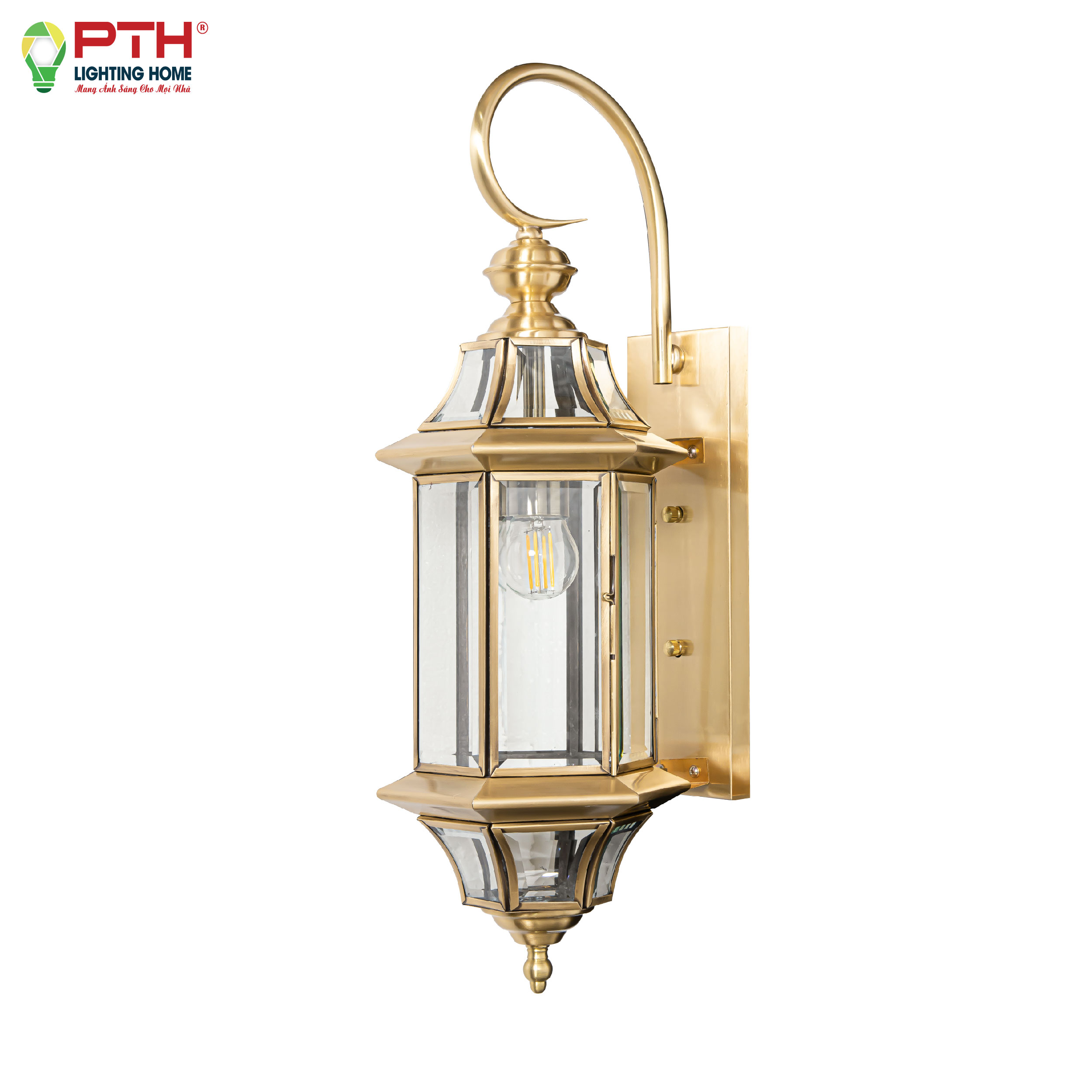 vd-680m-21-01-1 Đèn vách đồng cổ điển
