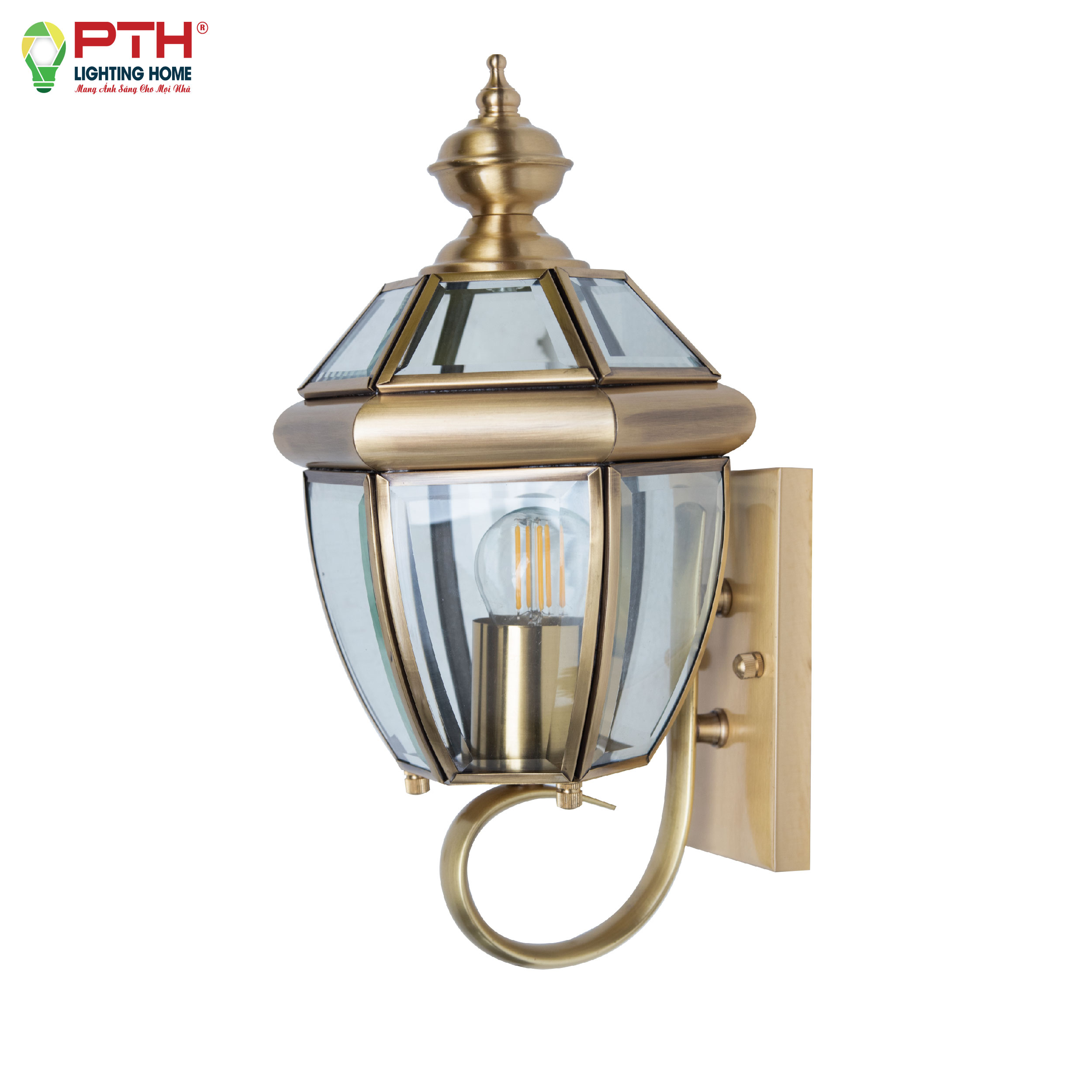 vd-694-20-01-1 Đèn vách xi đồng vàng