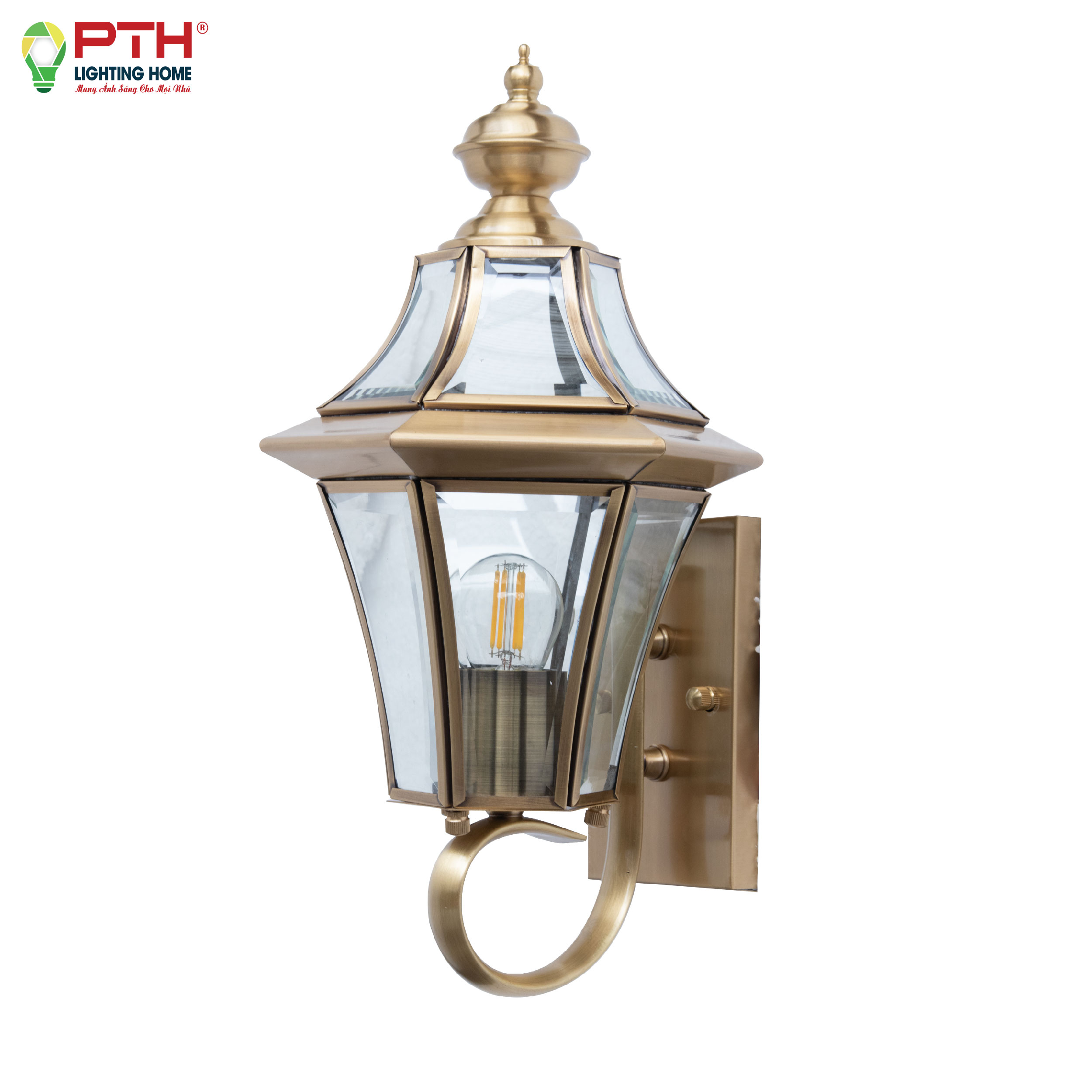 vd-696-20-01-1 Đèn vách xi đồng kiểu cổ